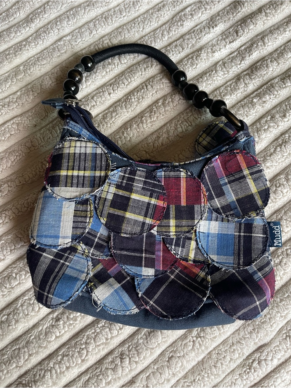 Y2k Patchwork Plaid handbag- Blue, Red, Yellow, Black
